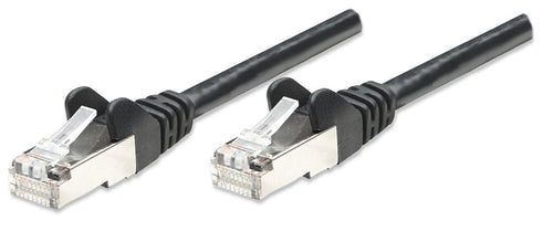 Cavo di rete Patch in Rame Schermato Cat. 5e Nero F/UTP 1 m