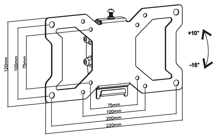 Supporto a Muro Universale Inclinabile per TV LED LCD 13-32''