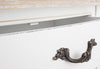 Consolle Justine struttura in legno paulownia pannelli in MDF per interni