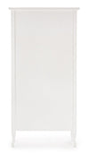 Libreria Justine struttura in legno paulownia colore bianco per interno