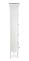 Libreria Justine struttura in legno paulownia colore bianco per interno