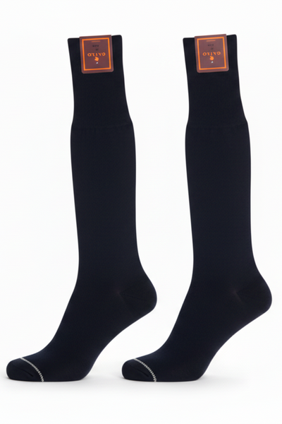 Calze lunghe uomo Gallo - nero tinta unita - eleganti classiche