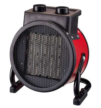 Riscaldatore Ceramico Industriale 2400W con Regolazione Angolo di Soffiaggio Verticale