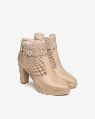 Nero Giardini stivaletti donna in pelle col. champagne E615090D439