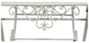 Biscottini Tavolino pieghevole in ferro finitura bianca anticata diam.70x76 cm Tavolo