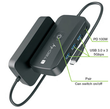Adattatore Video Extender Wireless con Hub USB-C&trade 5-IN-1