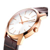 Orologio CALVIN KLEIN uomo City tempo pelle marrone / bianco