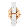 Orologio CALVIN KLEIN donna Rise tempo pelle bianco / oro rosa