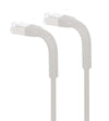 Cavo di rete Patch in Rame Cat. 6A F/FTP Pieghevole FlexiBoot Slim Grigio 2 m