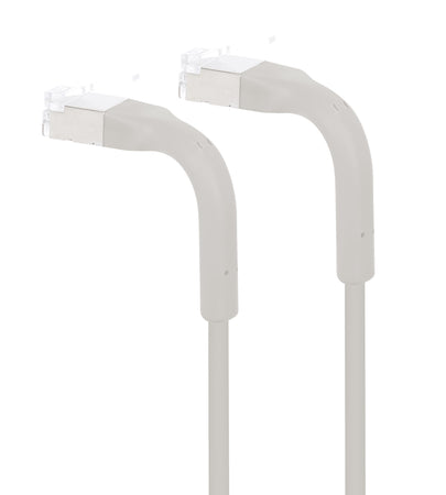 Cavo di rete Patch in Rame Cat. 6A F/FTP Pieghevole FlexiBoot Slim Grigio 2 m