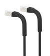 Cavo di rete Patch in Rame Cat. 6A F/FTP Pieghevole FlexiBoot Slim Nero 1,5 m