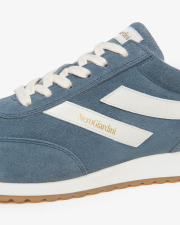 Nero Giardini sneakers donna pelle scamosciata col. avio E615160D203