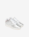 Nero Giardini sneakers donna pelle crack metal argento E615163D700