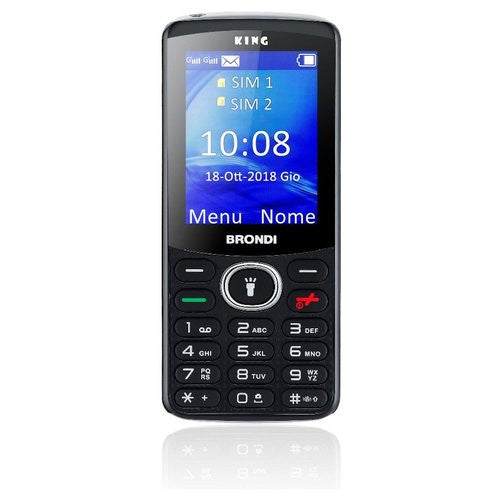Cellulare Brondi 10276010 KING Dual Sim Nero