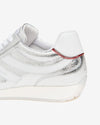 Nero Giardini sneakers donna pelle crack metal argento E615163D700