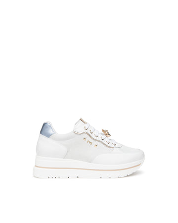 Nero Giardini sneakers donna in pelle bianco E615202D707