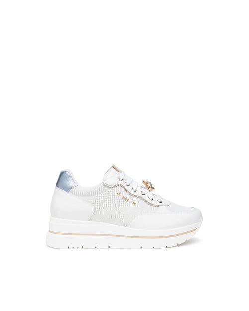 Nero Giardini sneakers donna in pelle bianco E615202D707