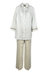Purotatto Pantaloni Beige da donna