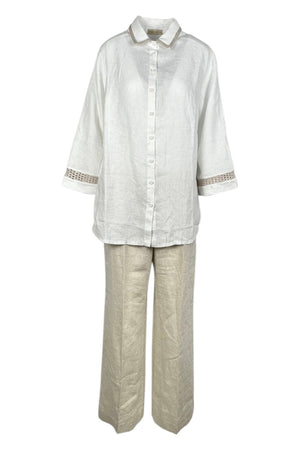 Purotatto Pantaloni Beige da donna