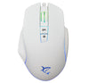 Mouse Ottico Gaming LED RGB con Cavo USB 6400 dpi Bianco, GARETH