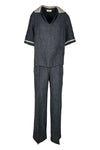 Purotatto Pantaloni Antracite da donna