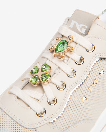 Nero Giardini sneakers donna in pelle col. milk E615202D710