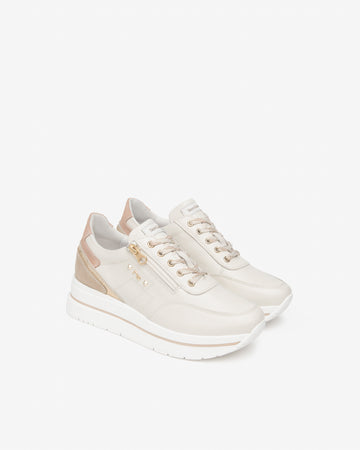 Nero Giardini sneakers donna pelle camoscio col. osso E615203D713