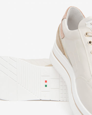 Nero Giardini sneakers donna pelle camoscio col. osso E615203D713