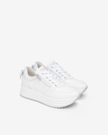 Nero Giardini sneakers donna in pelle bianco E615210D707