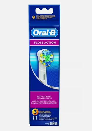 3 Testine di ricambio per spazzolino elettrico Oral-B EB 25-3 Floss Action Braun