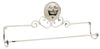 Biscottini Portasciugamani da muro Le Bain in ferro battuto finitura Shabby 70x9,5x27,5 cm