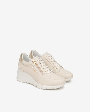 Nero Giardini sneakers donna in pelle col. milk E615221D710