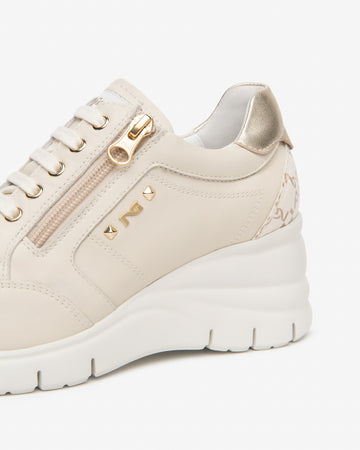 Nero Giardini sneakers donna in pelle col. milk E615221D710