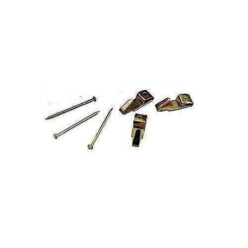 ORECA 0013368.SU - BLISTER 18 GANCI A  X IN FERRO OTTONATO GRANDEZZA 1 CON CHIODI