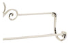 Biscottini Portasciugamani da muro Le Bain in ferro battuto finitura Shabby 70x9,5x27,5 cm