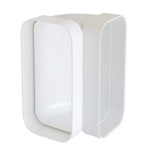 First 150x70mm a 90° curva gomito verticale FF per tubi rettangolari aerazione cappa