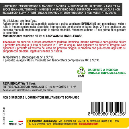 Fila Evershine – Protettivo antimacchia effetto lucido – 1 litro