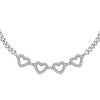Collana MORELLATO donna Bagliori acciaio / cristalli bianchi