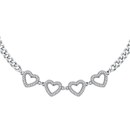 Collana MORELLATO donna Bagliori acciaio / cristalli bianchi