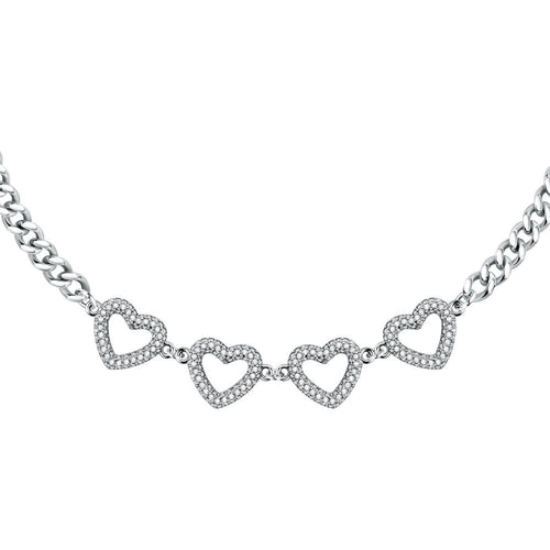 Collana MORELLATO donna Bagliori acciaio / cristalli bianchi