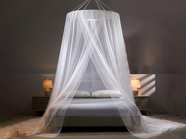 Zanzariera Letto Matrimoniale 60X270X1520cm Universale Forma a Cupola