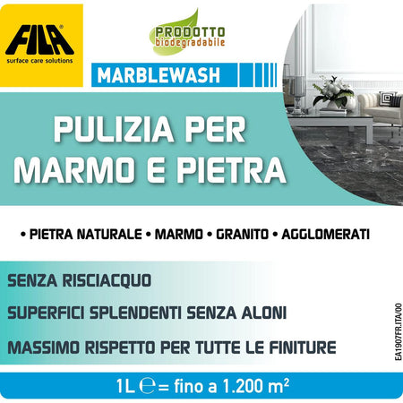 Fila Marblewash – Detergente per marmo e pietra – 1 litro