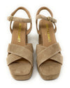 Janet & Janet sandali donna in camoscio beige J 650