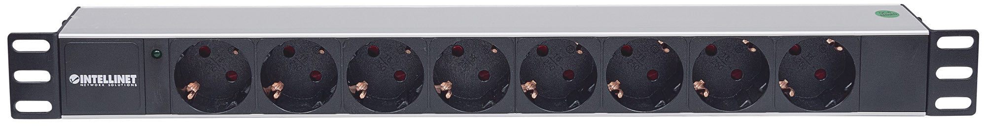 Multipresa per Rack 19'' 8 posti Spina Schuko Angolata 1U