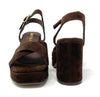 Janet & Janet sandali donna in camoscio darkbrown J 650