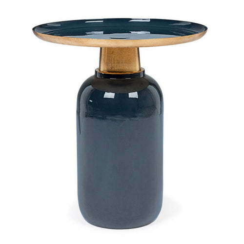 Tavolino Nalima struttura in acciaio con finitura a smalto per interni