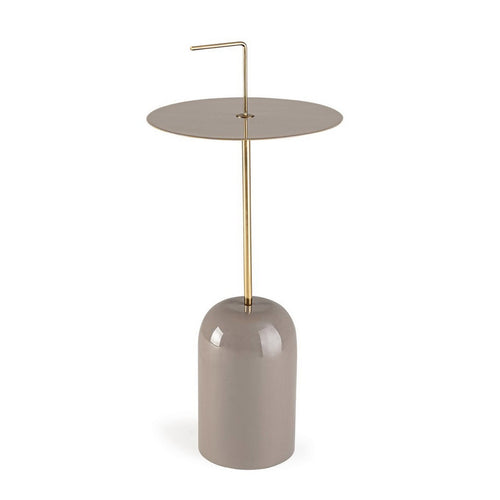 Tavolino Tulasi struttura in acciaio con finitura a smalto per arredamento