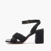 Emanuelle Vee sandali donna Farah raffia sutage lame black 203 10