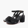 Emanuelle Vee sandali donna Farah raffia sutage lame black 203 10