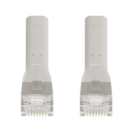 Cavo di rete Patch in Rame Cat. 6A F/FTP Pieghevole FlexiBoot Slim Grigio 1 m